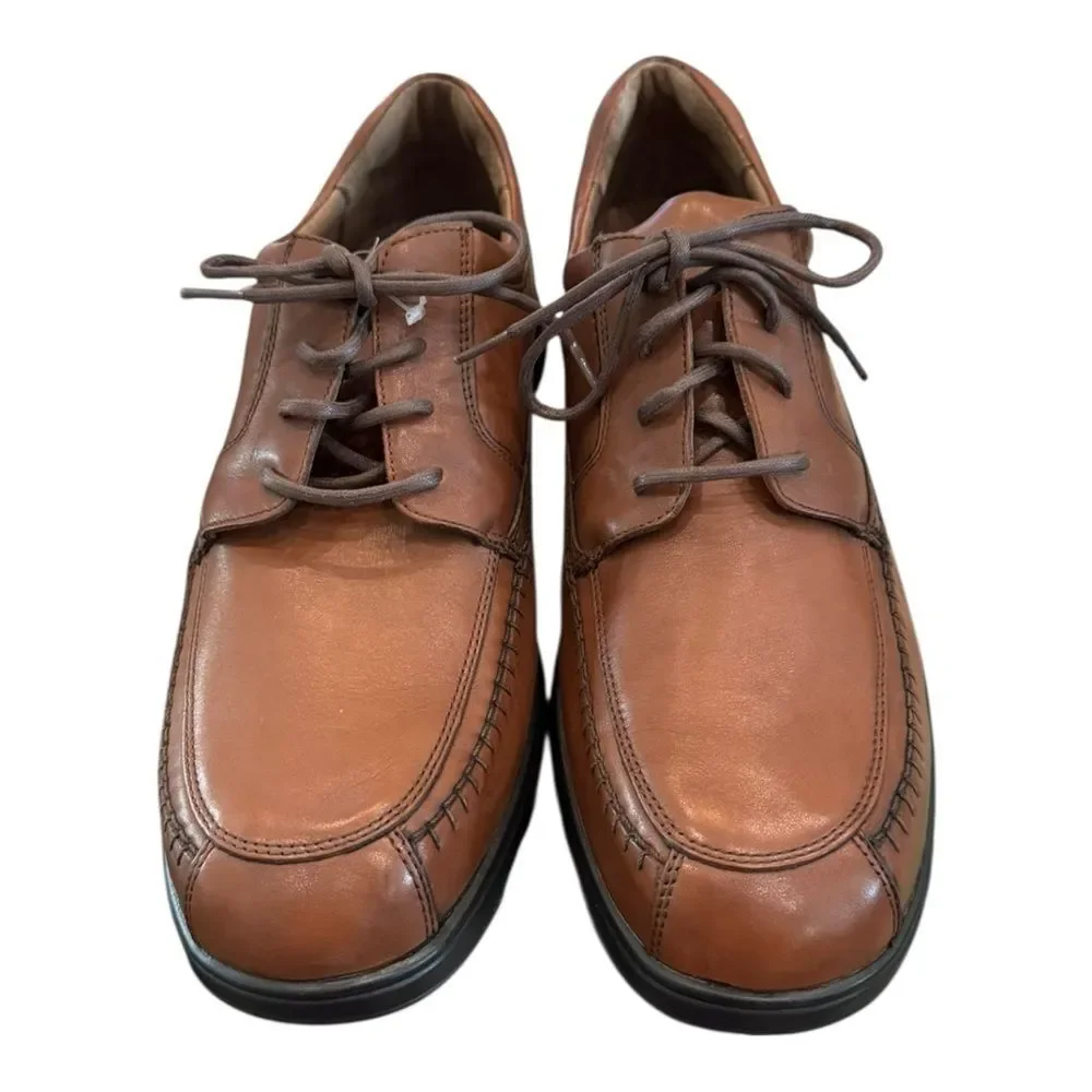 New Florsheim Men's Tamarack Cognac Leather Lace Shoes 14